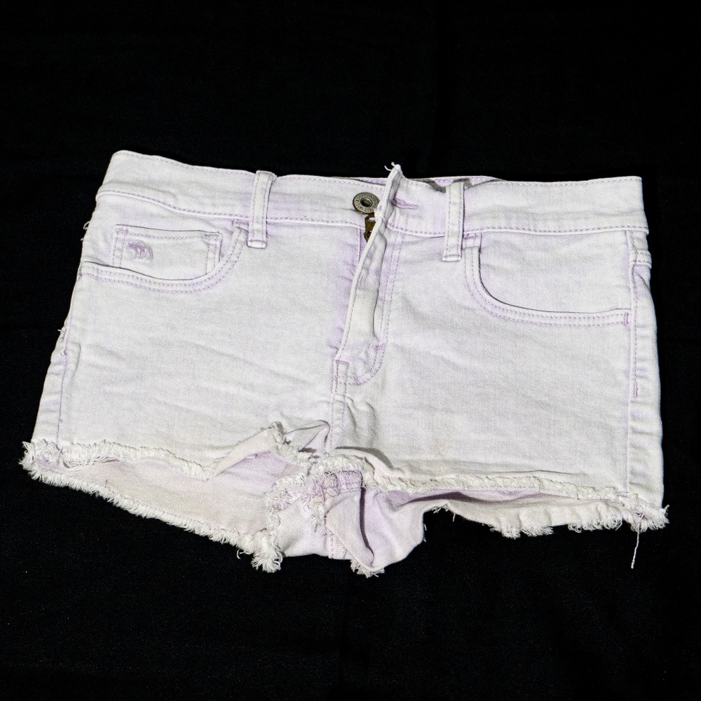 Abercrombie Kids Purple Shorts w/ Frayed Bottoms